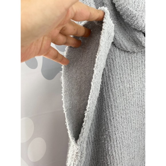 Charter Club NWT Hooded Knit Poncho Pull On Super Sof Solid Gray One Size New - Picture 3 of 10
